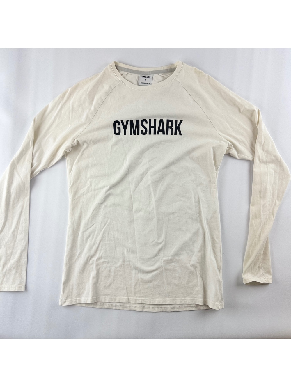 Gym Shark Women’s Cream Cotton Long Sleeve